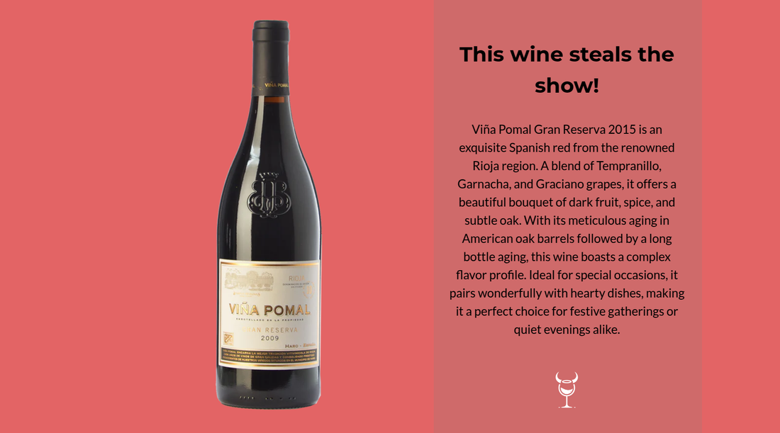 Celebrate with Viña Pomal Gran Reserva 2015